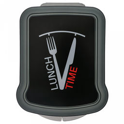 Контейнер для бутербродов (сендвич) пластмассовый 17х13х4,2см, черный, с декором (Россия) - Домашняя мода фото 3