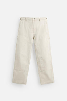 SPLATTER CARPENTER POCKET TROUSERS - Zara фото 6
