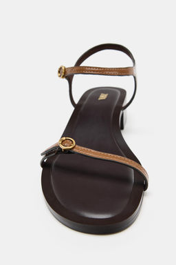 SANDALIA TAC?N ANCHO / Marr?n - Zara фото 4