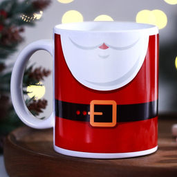 Кружка керамическая новогодняя Санта, 320 мл