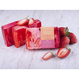 Мыло ручной работы Клубника в йогурте 100 г