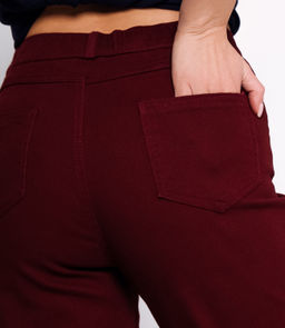 Джинсы #КТ9963, бордовый - Dommod фото 5