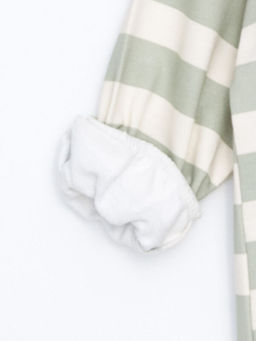 Bisiklet Yaka Uzun Kollu ?izgili Erkek Bebek Sweatshirt ve Pantolon 2li Tak?m - Waikiki фото 3