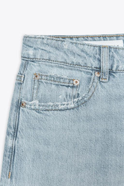 LOW-RISE DENIM JORTS - Zara фото 8