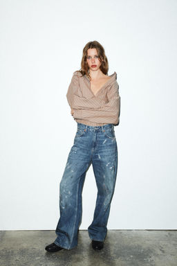 TRF LOOSE OVERSIZE HIGH-WAIST JEANS