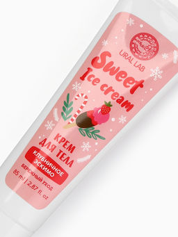 Крем для рук и тела Sweet ice-cream, бережный уход, аромат: клубничное эскимо, 85 мл, URAL LAB