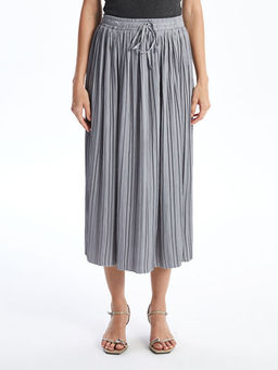 Beli Lastikli Saten Kad?n Etek