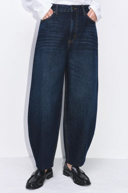 ZW COLLECTION BARREL HIGH-WAIST JEANS - Zara фото 13