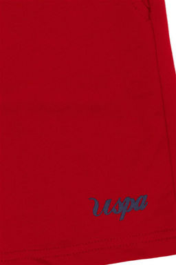 Детские красные вязаные шорты - U.s. polo assn фото 3