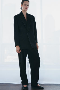 ZW COLLECTION LIMITED EDITION TOPSTITCHING TROUSERS