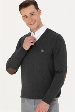 U. S. Polo Assn Мужской базовый свитер антрацитового цвета - U.s. polo assn фото 11