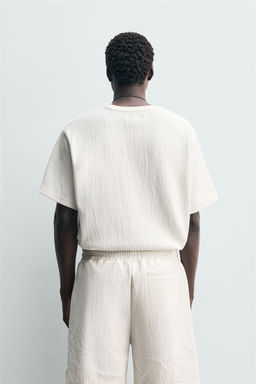 TEXTURED RELAXED FIT T-SHIRT - Zara фото 10
