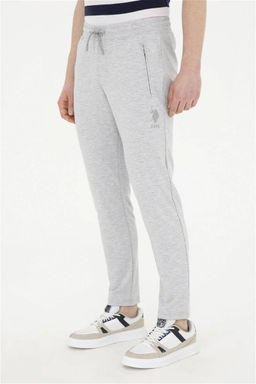 Мужские серые меланжевые спортивные штаны - U.s. polo assn фото 2