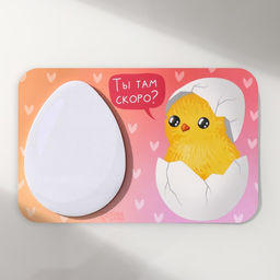 Магнит на холодильник с блоком для записей «Ты там скоро?», 14.7×9.5 см