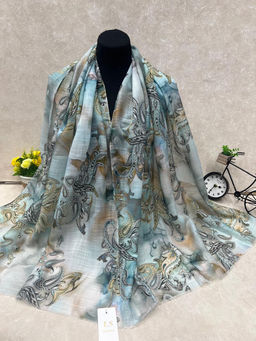 Легкий платок на голову и шею, мультицвет