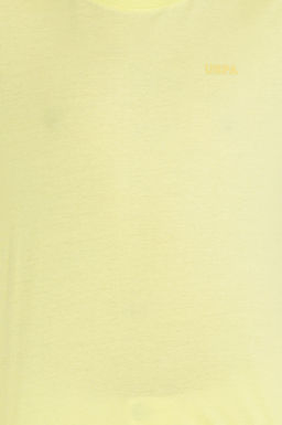 U. S. Polo Assn Мужская светло-желтая базовая футболка с круглым вырезом - U.s. polo assn фото 7
