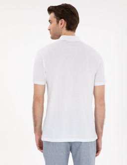 Beyaz Slim Fit K_vr_lmaz Polo Yaka Basic Ti__rt - Pierre cardin фото 5