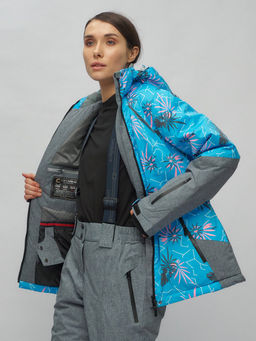 Горнолыжный костюм женский синего цвета 02216S - Chunmai фото 14