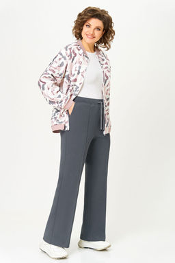 Блуза Swallow 803.2 черный+серебряный узор фото 450