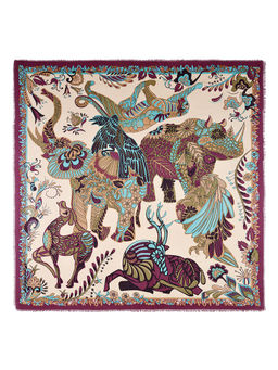 Платок жен. шелк+шерсть+мод 120х120 E16-7275-08 - Eleganzza фото 2