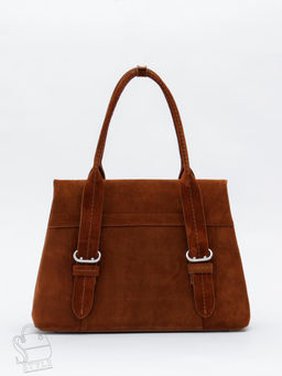 Сумка женская кожаная 1092M brown Polina&Eiterou