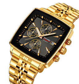 Часы наручные Skmei мужские кварцевые 2434gold