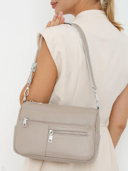 Сумка женская кожаная 2041-9NN beige Natale Navetta  в Новосибирске