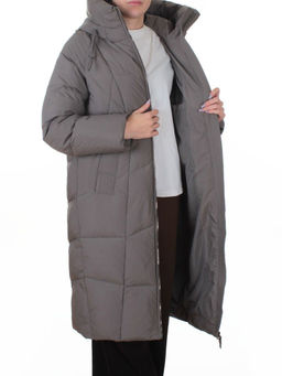 8855 GRAY Пальто зимнее женское (200 гр. холлофайбер)