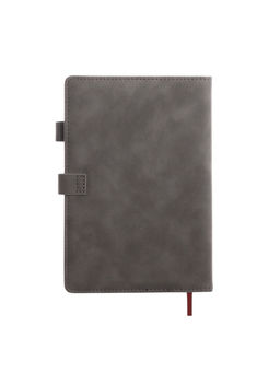 Ежедневник недатированный А5, с хлястиком, 80 листов, в линейку, пвх, серый - Simaland фото 13