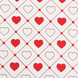 Цена за 20 шт. Пленка матовая Сердца, 58*58 см, красный - UPAK LAND фото 3