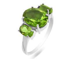 Кольцо из серебра султанит, Либерти