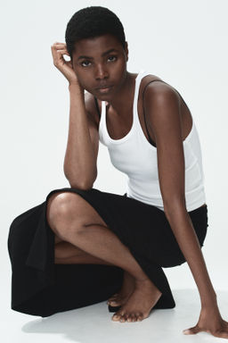 Falda de algod?n con cintura plegable - H&m фото 5