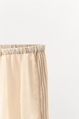 SATIN TROUSERS WITH LACE TRIM - Zara фото 5