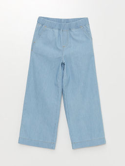 Beli Lastikli Wideleg K?z ?ocuk Jean Pantolon