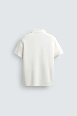POLO RELAXED FIT ESTRUCTURA / Blanco roto - Zara фото 7