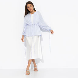 Костюм с юбкой из хлопка Цвет нежности (sky)