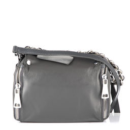 PE9132 dark grey, женская кожаная сумка "Casual" Barcelo Biagi