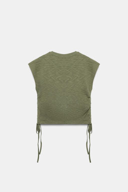 CAMISETA R?STICA FRUNCES / Khaki