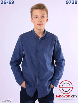 Школьная льняная рубашка для мальчика - Bruno фото 5