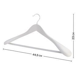 Набор вешалок дерев., 2 шт., с расшир. плеч., 44.5*23*5.8 см, JAPANESE WHITE, шт - Valiant фото 8