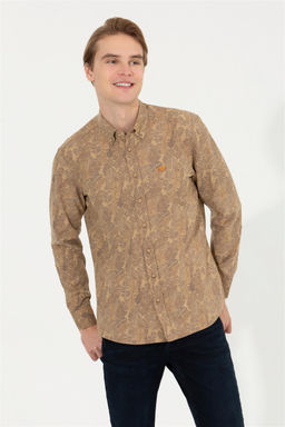 Мужская рубашка с длинным рукавом мужской верблюды 1 бесплатно для 1 зоны в рубашках - U.s. polo assn фото 2