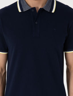 Lacivert Slim Fit Polo Yaka Ti__rt - Pierre cardin фото 6