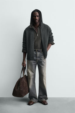 TEXTURED RIBBED JACKET