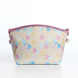 Сумка детская Сердца для девочки, на молнии, жёлтая