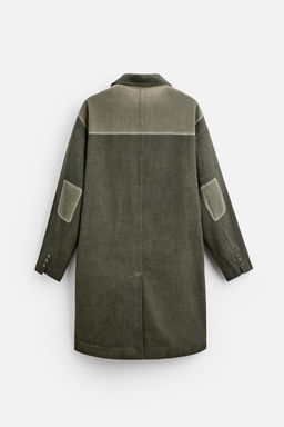 COLOUR BLOCK WASHED COAT - Zara фото 7
