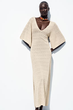 POINTELLE KNIT MAXI DRESS - Zara фото 13
