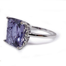 Комплект ювелирной бижутерии German Silver кольцо и серьги с Аметрином - Сандаловый дом фото 3