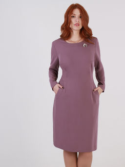 ШАРМ Текс 699.С1 Платье+ брошь - Almond фото 2