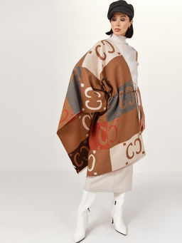 в составе ШЕРСТЬ  и КАШЕМИР Большой, мягкий, теплый  двусторонний палантин - Tantino фото 5