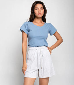 Шорты #КТ302 (6), светло-серый меланж